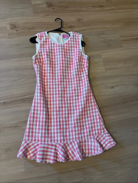 kate spade Dresses & Skirts - kate spade Pink and White Tweed Sleeveless Fit & Flare Dress